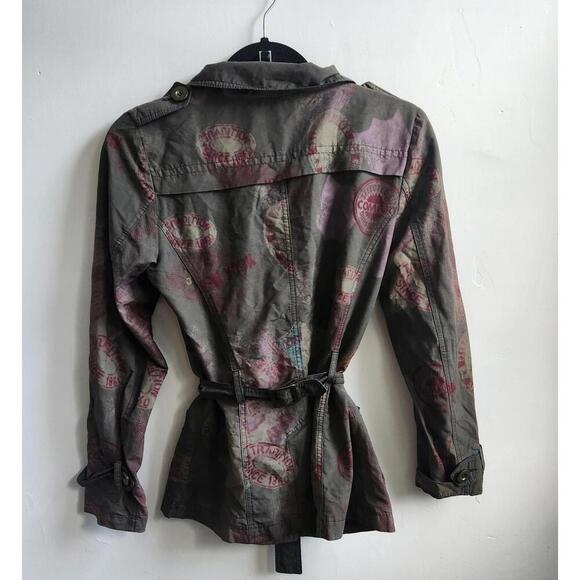 Francine Bramli Paris Jacket Womens S/M Belted Double Breasted France Art - Picture 6 of 9